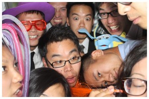 Large groups in an AT PhotoBooth