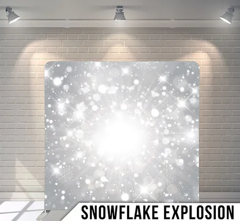 AT PhotoBooth | Snowflake Explosion Background